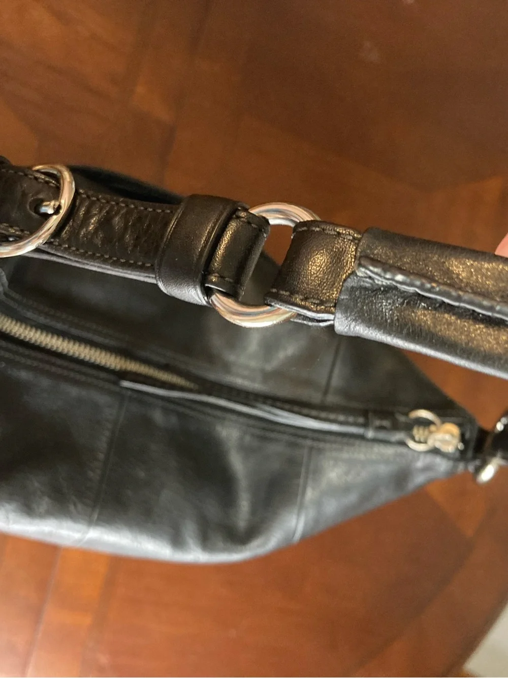 Coach Soho Y2K Hobo Shoulder Bag Soft Grain Leather Black Style 12684 2008 EUC
